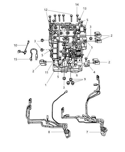 1999 Chrysler LHS Switch Oil Pressure Transmission Diagram for 68019699AA