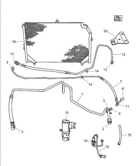 1984 Jeep Scrambler Clip Discharge Line Diagram for 4709099