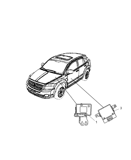 Module Anti-Lock Brake System Diagram for 68038072AA