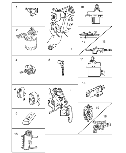 1997 Chrysler Cirrus Switch Door Ajar Diagram for 4609106