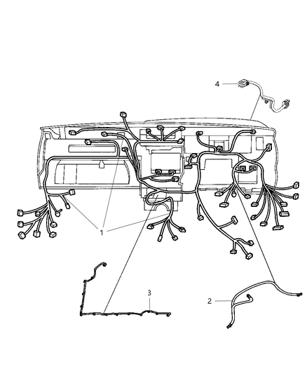 2004 Dodge Caravan Wiring Hands Free Communication Diagram for 68079155AD