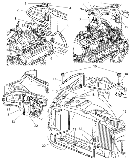 Accumulator Suction And Discharge Line Diagram for 55055963AC