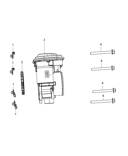 Throttle Body Diagram for 68366012AB