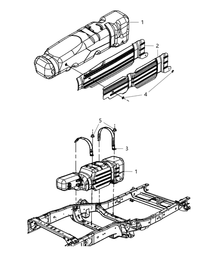 2002 Chrysler Concorde Tank Fuel Diagram for 55398507AE