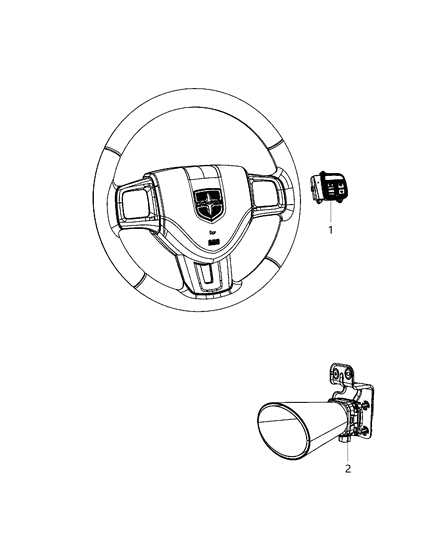 2013 Dodge Charger Sensor And Bracket Adaptive Speed Control Module Diagram for 68171868AB