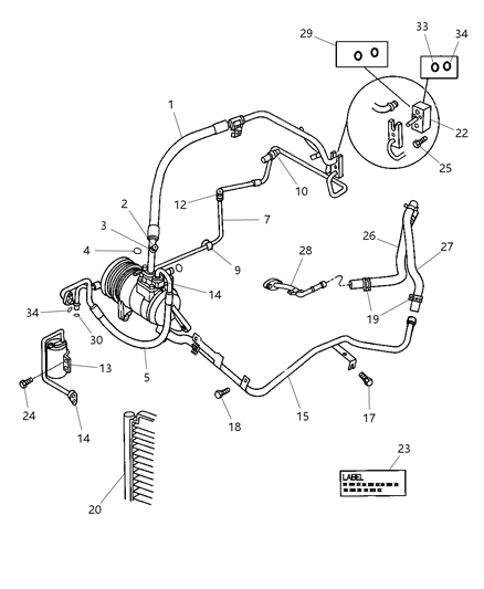 2008 Dodge Charger Condenser A/C With Upper Seal Diagram for 4809129AB