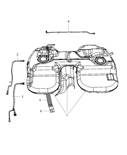 2004 Dodge Durango Tube Fuel Vapor Diagram for 4809531AB