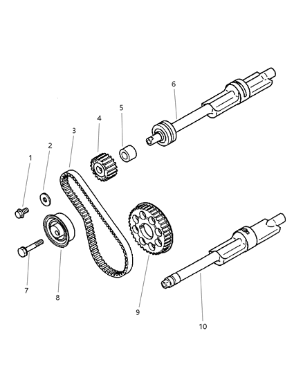 2024 Chrysler Pacifica Belt, Timing Diagram for MD182295