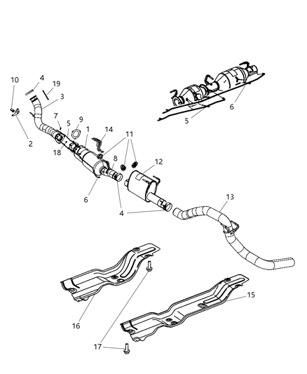 Tube Particulate Filter Inlet Diagram for 52122022AC