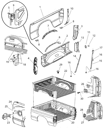 1989 Chrysler Fifth Avenue Screw Diagram for 6506252AA