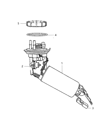 Regulator Kit Fuel Pressure Diagram for 5016846AA