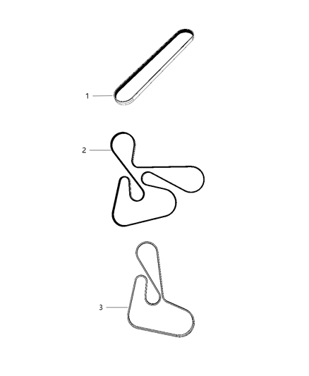 2007 Dodge Avenger Belt Accessory Drive Diagram for 4891935AA