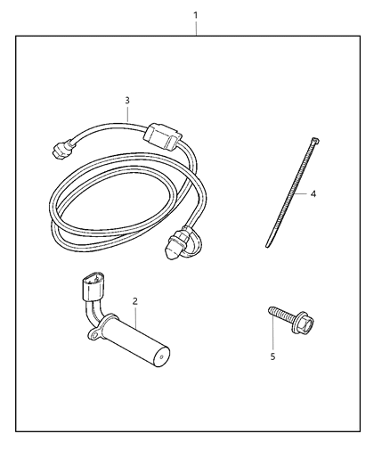 Cord Engine Block Heater Diagram for 68070034AB