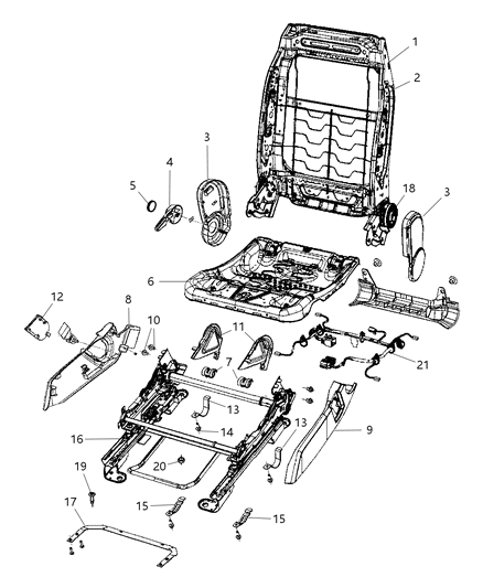Shield Fold Flat Diagram for 1DQ461K2AA