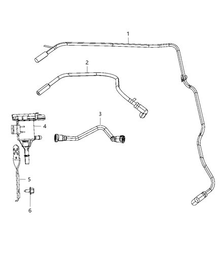 2011 Chrysler 300 Hose Diagram for 4578630AD