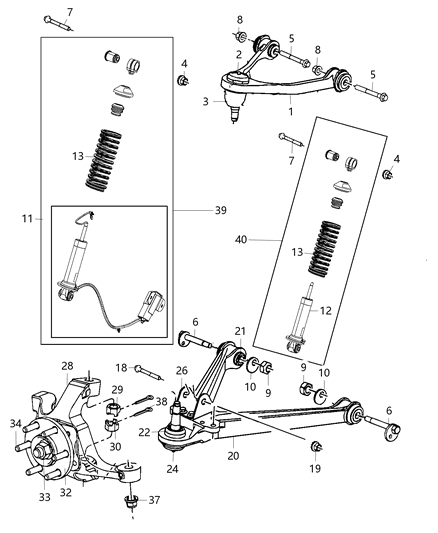 Knuckle Front Diagram for 5290031AF