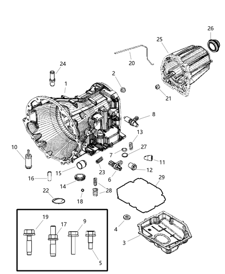 2006 Dodge Durango Case Transmission Diagram for 5179126AA