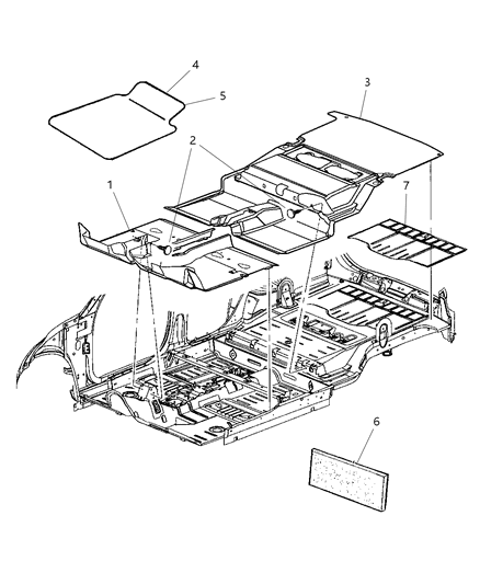 2020 Dodge Durango Pad Dash Panel Diagram for 4724889AA