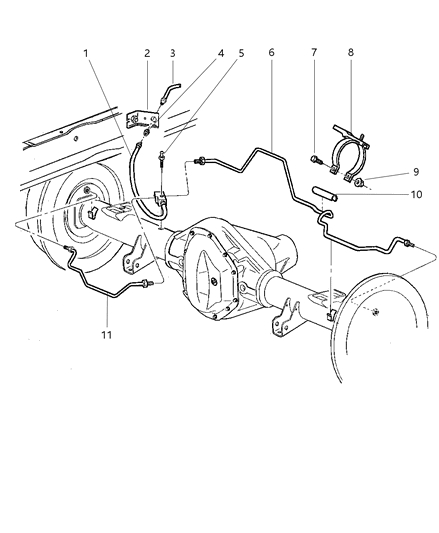 Tube Brake Diagram for 52007920AC