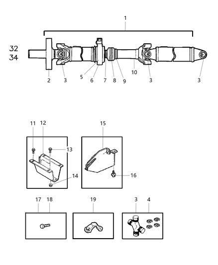 Universal Joint Diagram for GR016382AB