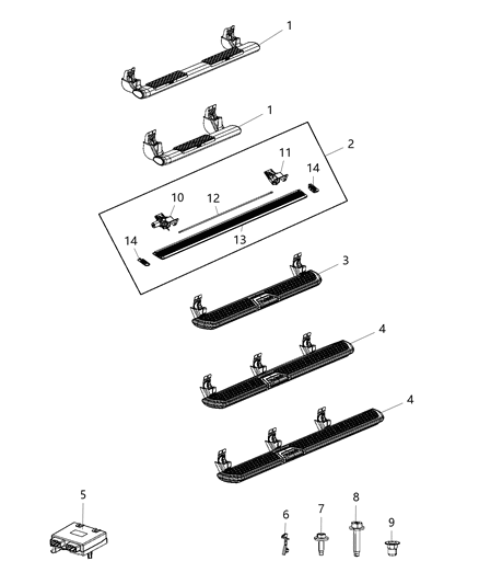 1986 Dodge Ramcharger Step Side Diagram for 68304605AC