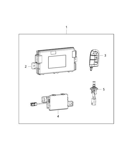 Receiver Wireless Ignition Node Diagram for 68257921AB