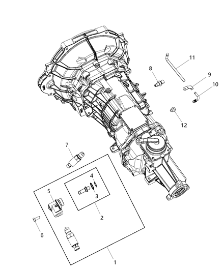 Vent Transmission Diagram for 68045242AA