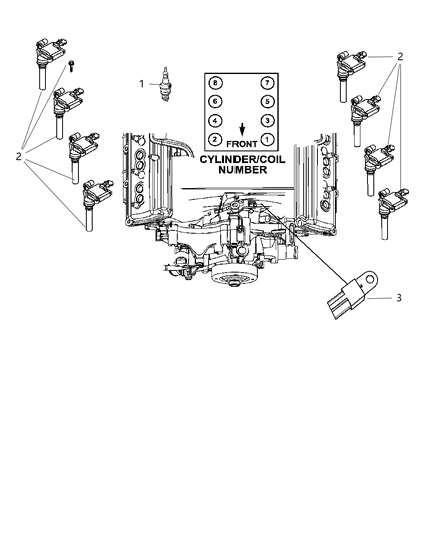 2001 Dodge Ram 2500 Capacitor Ignition Diagram for 68080837AA