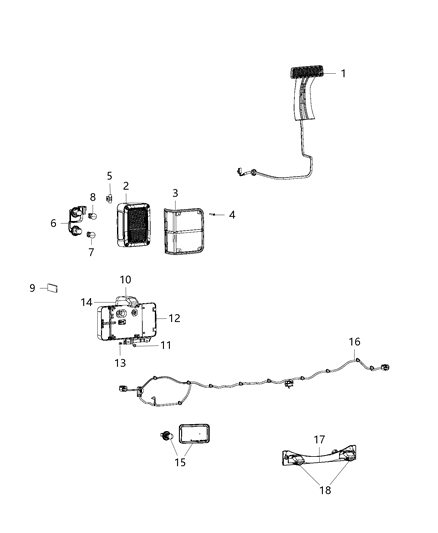 1984 Jeep J20 Guard Tail Lamp Diagram for 68206752AA