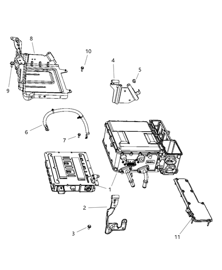 1995 Dodge Ram 3500 Module Traction Power Inverter Diagram for 5079166AJ