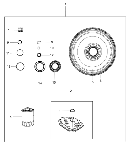2008 Dodge Sprinter 2500 Cover Oil Pump Diagram for 52119645AA