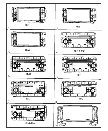Radio Mw/FM/6 DVD Diagram for 5064924AE