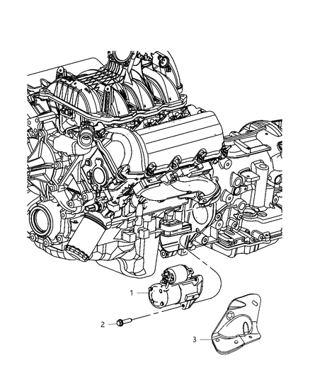 Starter Engine Diagram for R4801854AA