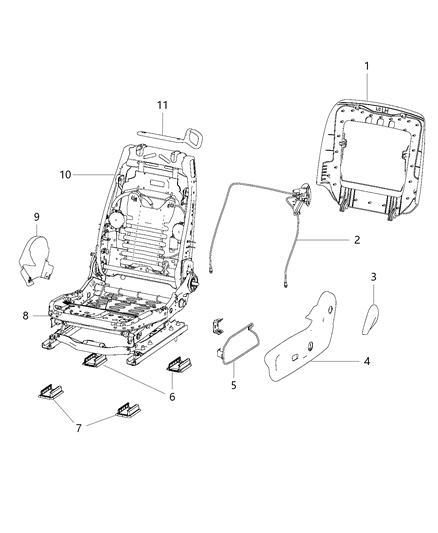 1994 Dodge B150 Guide Belt Restraint Diagram for 1UV47XDVAA