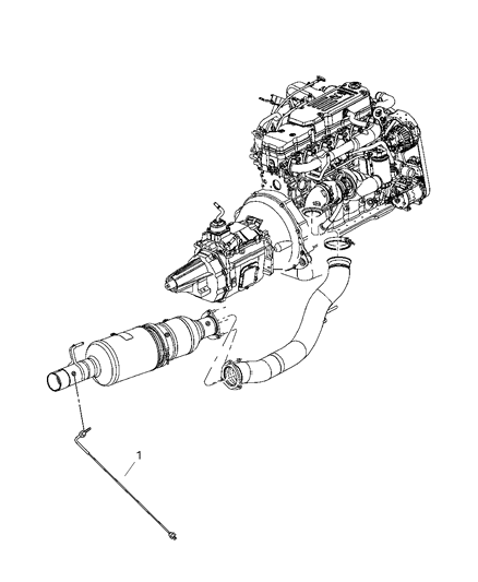 1996 Chrysler LHS Sensor Exhaust Temperature Diagram for 5149085AB