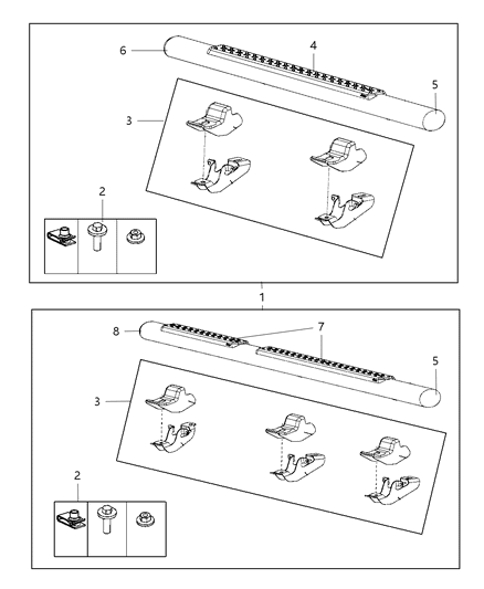 1985 Jeep J10 End Cap Diagram for 68048812AA