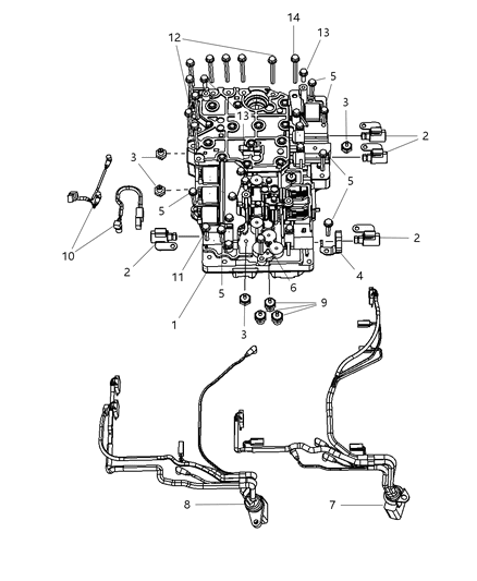 2008 Dodge Ram 5500 Bolt And Washer Hexagon Head M6X1.00X32.20 Diagram for 68019680AA