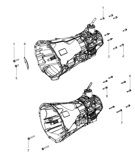 Cover Transmission Dust Diagram for 53034177AE