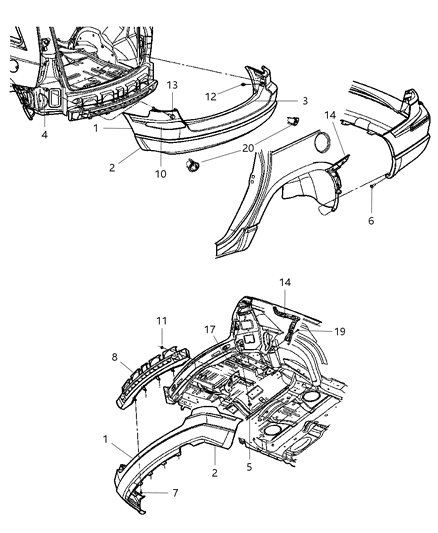 Bracket Absorber Includes Item # 17 Diagram for 4857697AC