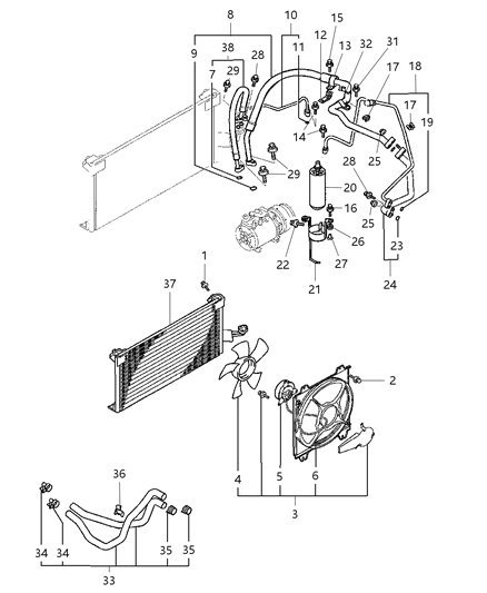 Bolt And Washer M8X30 Diagram for MF243655