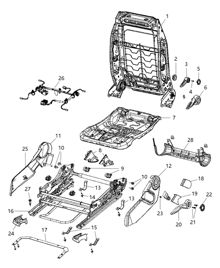 Shield Driver Inboard, Driver Side Diagram for 1DQ451D5AA