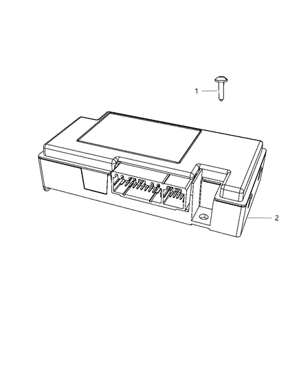 Telematics Module for Vehicles with Navigation Radios Diagram for 5064482AG
