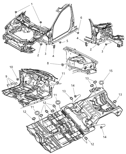 2005 Dodge Stratus Plug Front Suspension .313 Diameter Diagram for 35026595