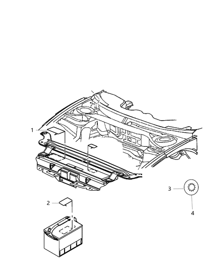 2008 Chrysler Town & Country Label A/C System Diagram for 68266971AA