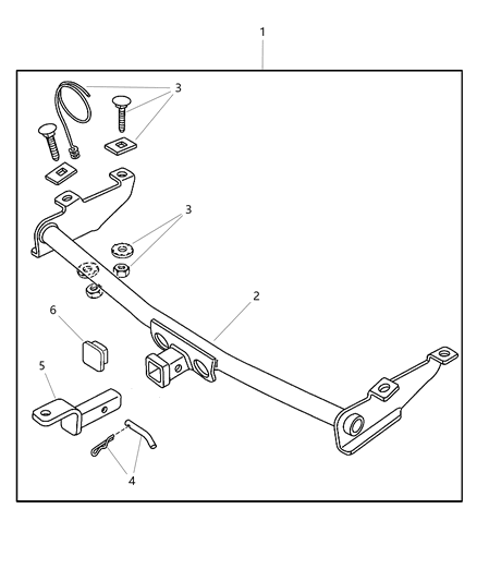 Receiver Kit Trailer Tow Diagram for 82206837