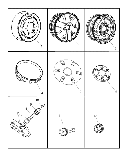 Stem Wheel Valve Diagram for 5175255AA