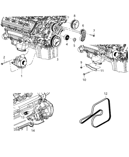 Generator Engine Diagram for R4896803AA