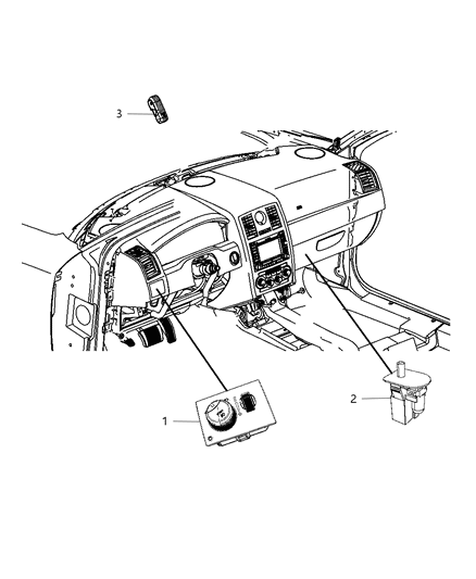 Switch Headlamp Diagram for 68019789AC