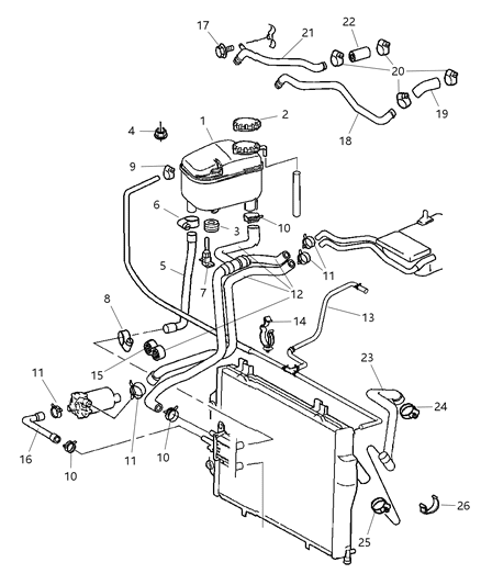 Line Coolant Feed Diagram for 5159924AA