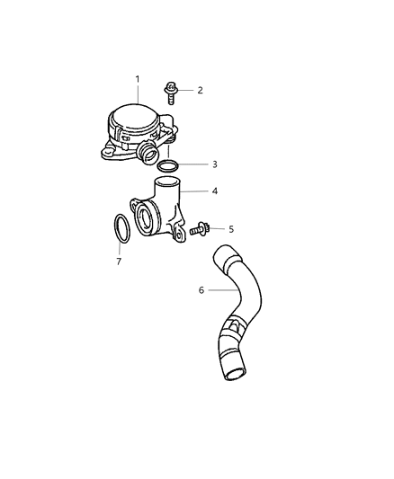 Valve PCV Diagram for 5175514AB